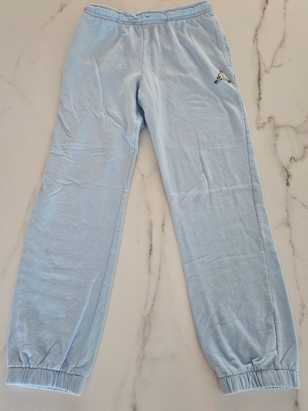 Jordan Youth XL (13-15) Light Blue Fleece Jogger Sweatpants Jumpman Logo